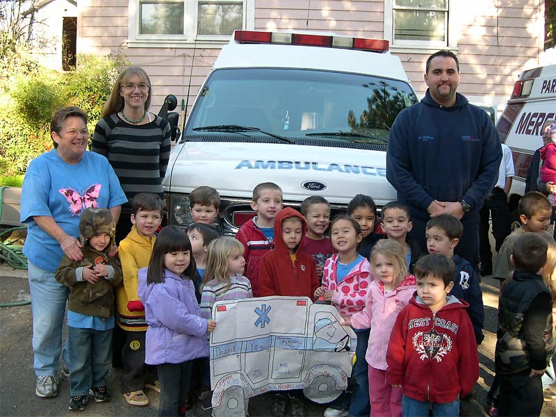 Mercy Medical Transportation staff at a local community event